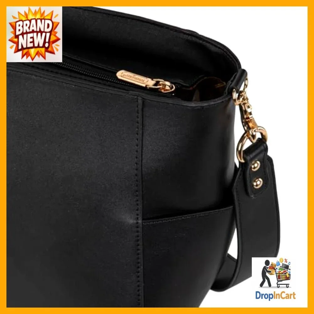 Vegan Leather Crossbody Bag Bucket Purse Guitar Strap Casual Western Style_4